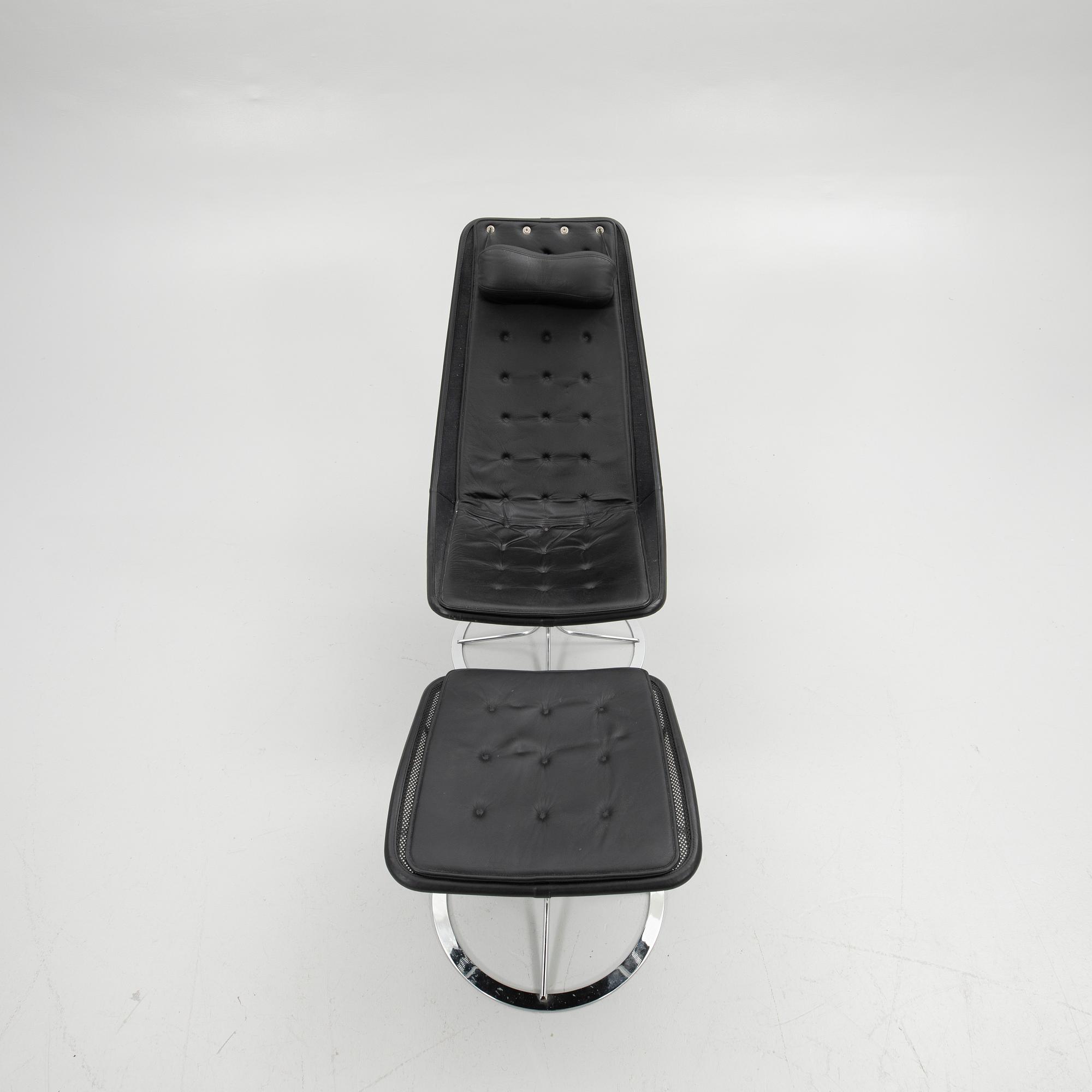 Bruno Mathsson, armchair with footstool, "Jetson".