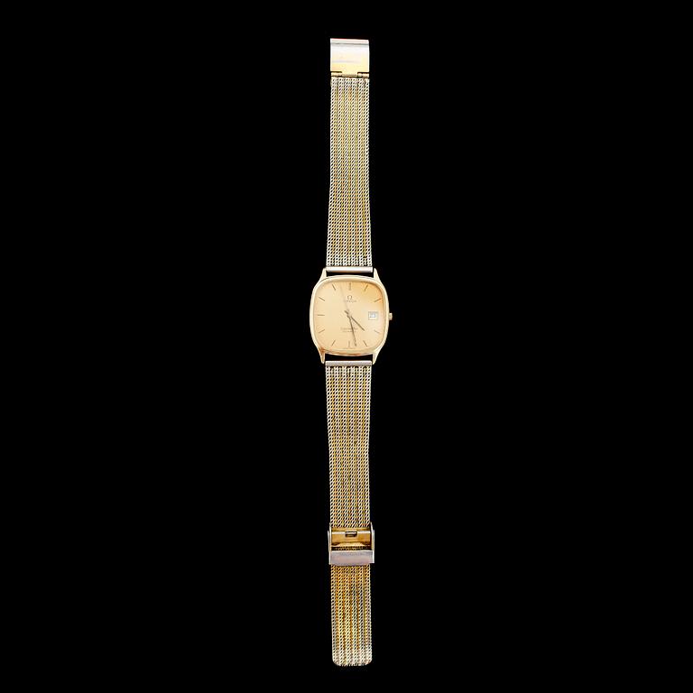 ARMBANDSUR, 14 k guld, Omega Seamaster.