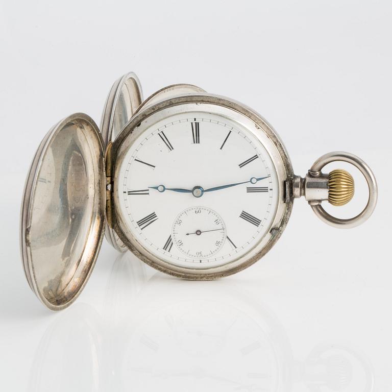 POCKET WATCH, 50 mm, "Breguet", hunter case,
