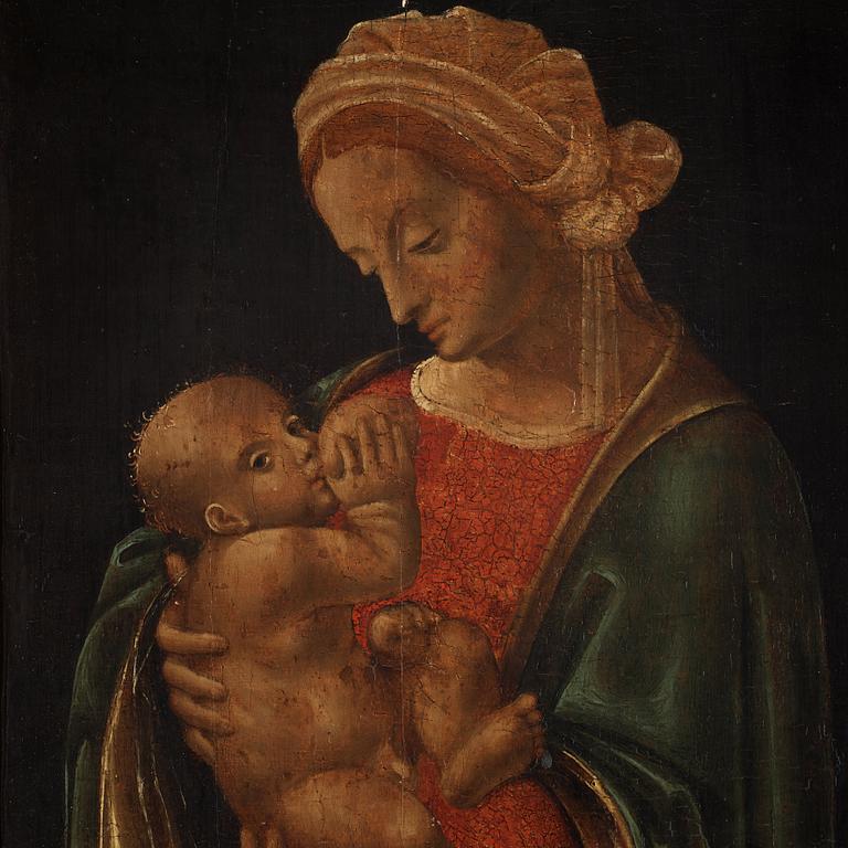 Bernardino Jacobi Butinone Hans krets, Madonnan med barnet.