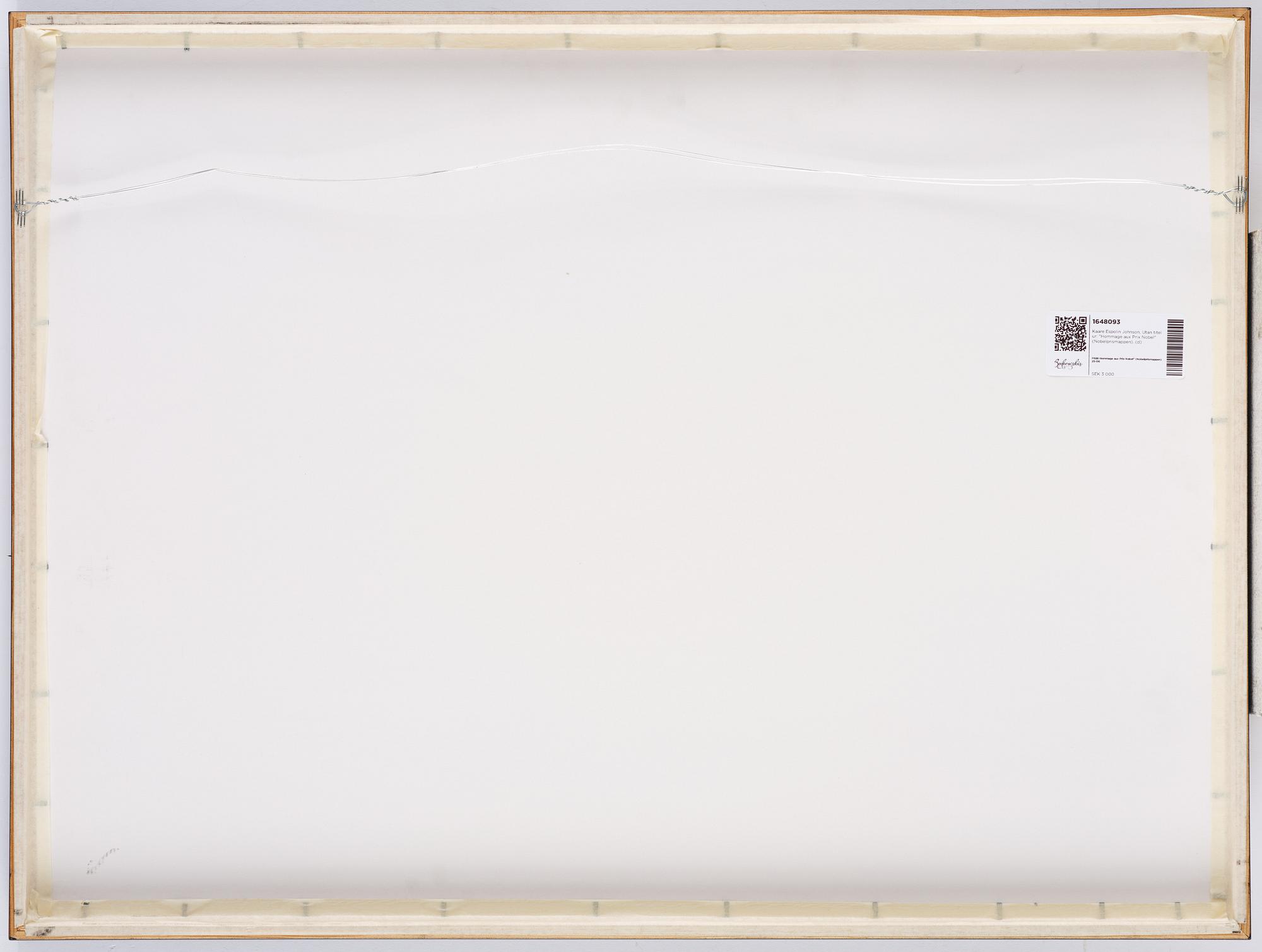 Kaare Espolin Johnson, Untitled from: "Hommage aux Prix Nobel" (The Nobel Prize Portfolio).