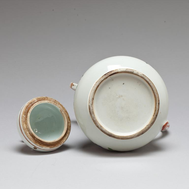 KAFFEKANNA, porslin. Kina, Qianlong(1736-95).