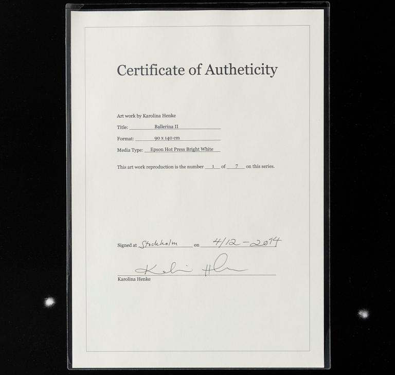 Karolina Henke, "Ballerina II".