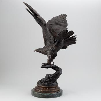 Jules Moigniez, after. Sculpture. Signed. Bronze.