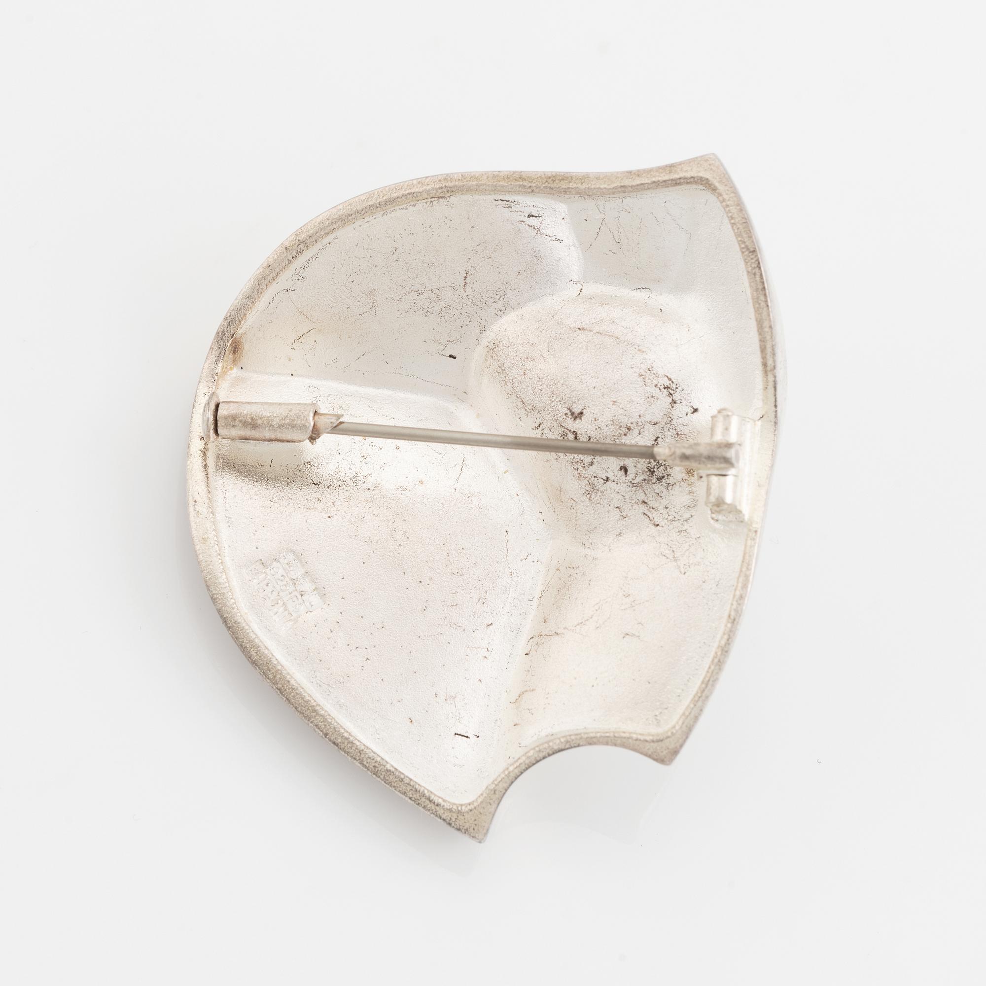 Björn Weckström, brosch,  "Labyrinth",  sterlingsilver. Lapponia 2007.