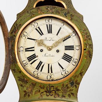A rococo longcase clock by P. Malm (watchmaker in Stockholm 1766-96).