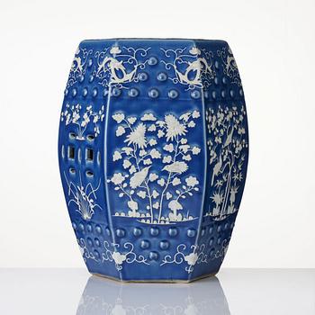 Trädgårdspall, porslin. Sen Qingdynasti/1900-tal.