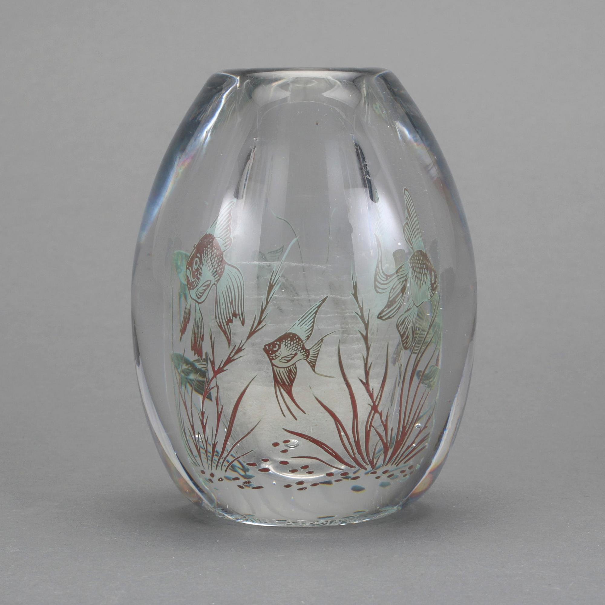 VAS, Edward Hald, Orrefors, 1948. "Fiskgraal".