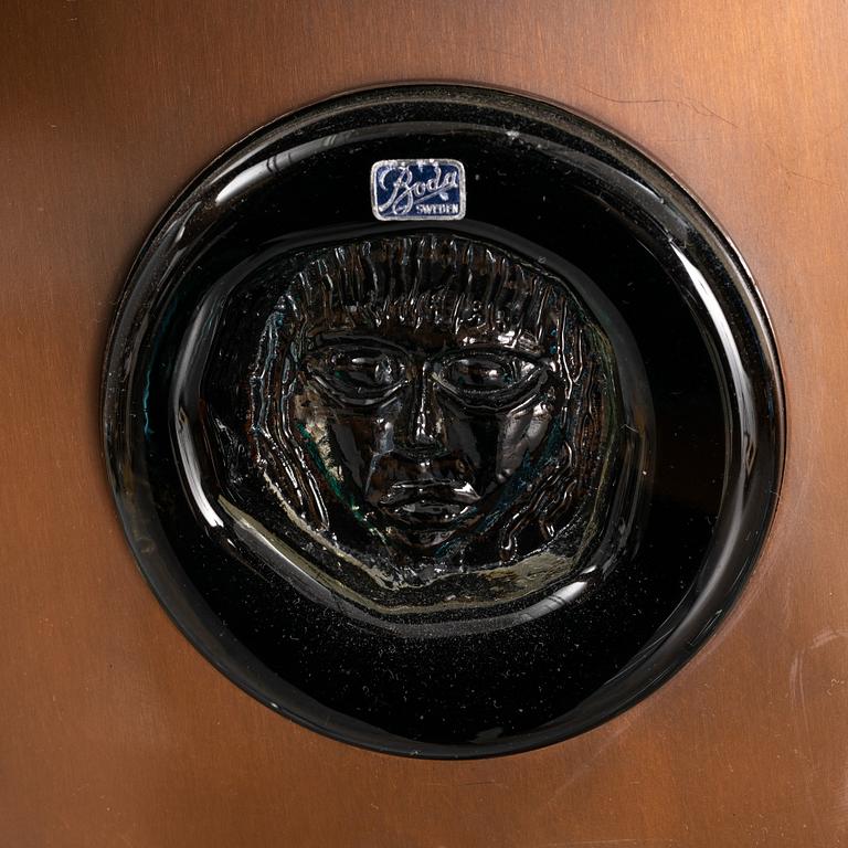 Erik Höglund, a ceiling lamp, Boda Glasbruk, second half of the 20th century.