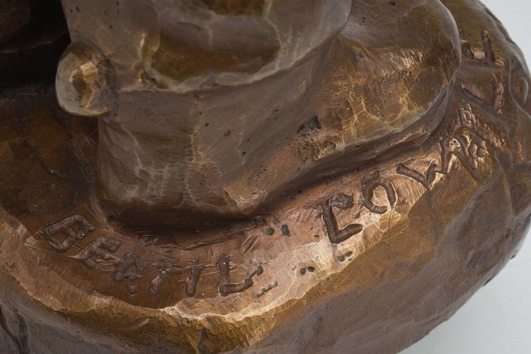 BERTIL LÖWALL, brons, signerad.