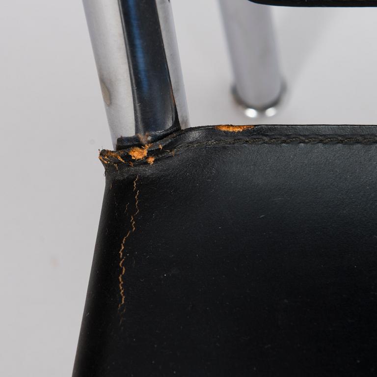 LE CORBUSIER, fåtöljer 4 st, modell LC 1, 1900-talets slut.