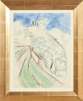 Agnes Cleve · AGNES CLEVE, krita, signerad.