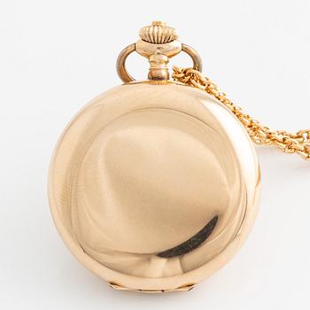 Ladie's pocket watch. hunter, 35 mm.