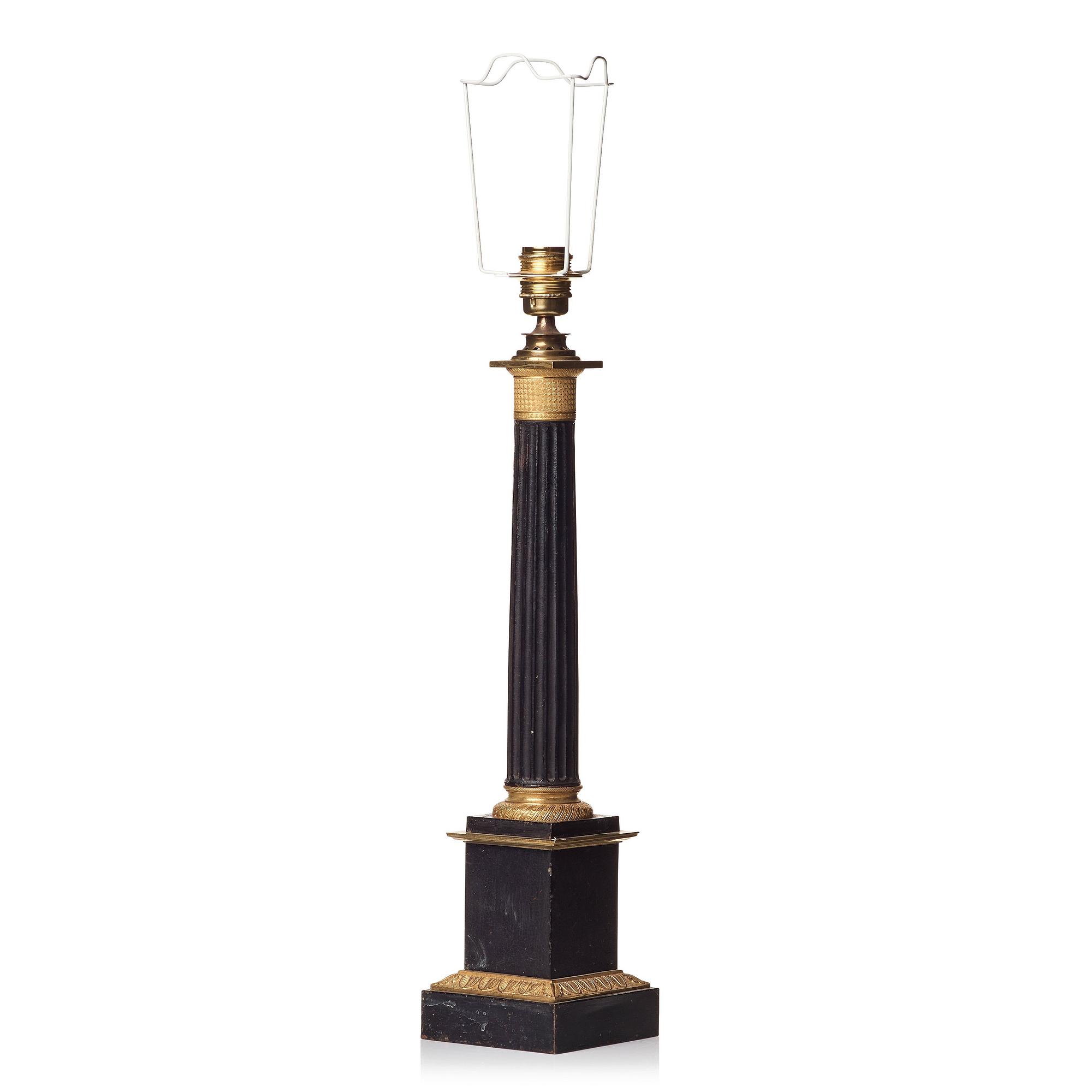 A French late Empire 19th Century table lamp.
