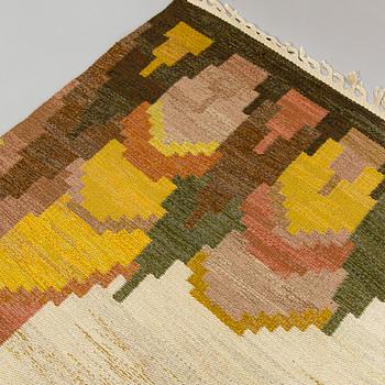 Judith Johansson, rug, "Björkhult". Flat weave. 320 x 232 cm. Signed JJ (Judith Johansson).