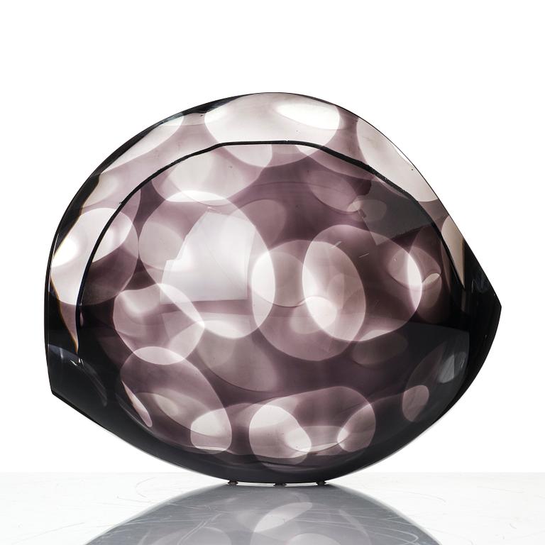 Lena Bergström, skål, glas, Orrefors Gallery, limited edition, 2004.