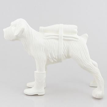William Sweetlove, "Cloned Schnauzer with water bottle". (White).