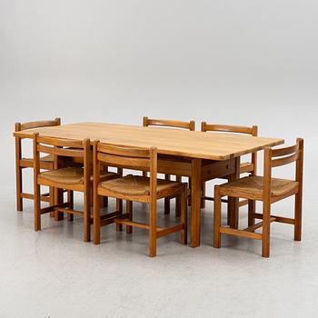 Børge Mogensen, an 'Asserbo' dining table and six chairs, Firma Karl Andersson & Söner.