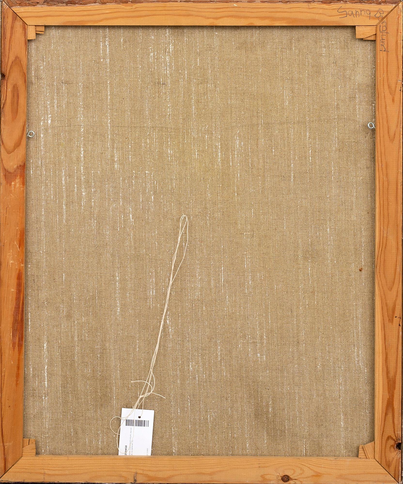 KARIN SVERENIUS HOLM, oil on canvas, unsigned.