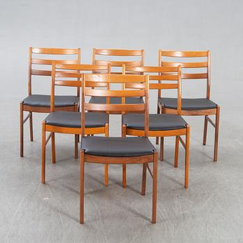 Chairs, 6 pcs, Sweden, 1960s.