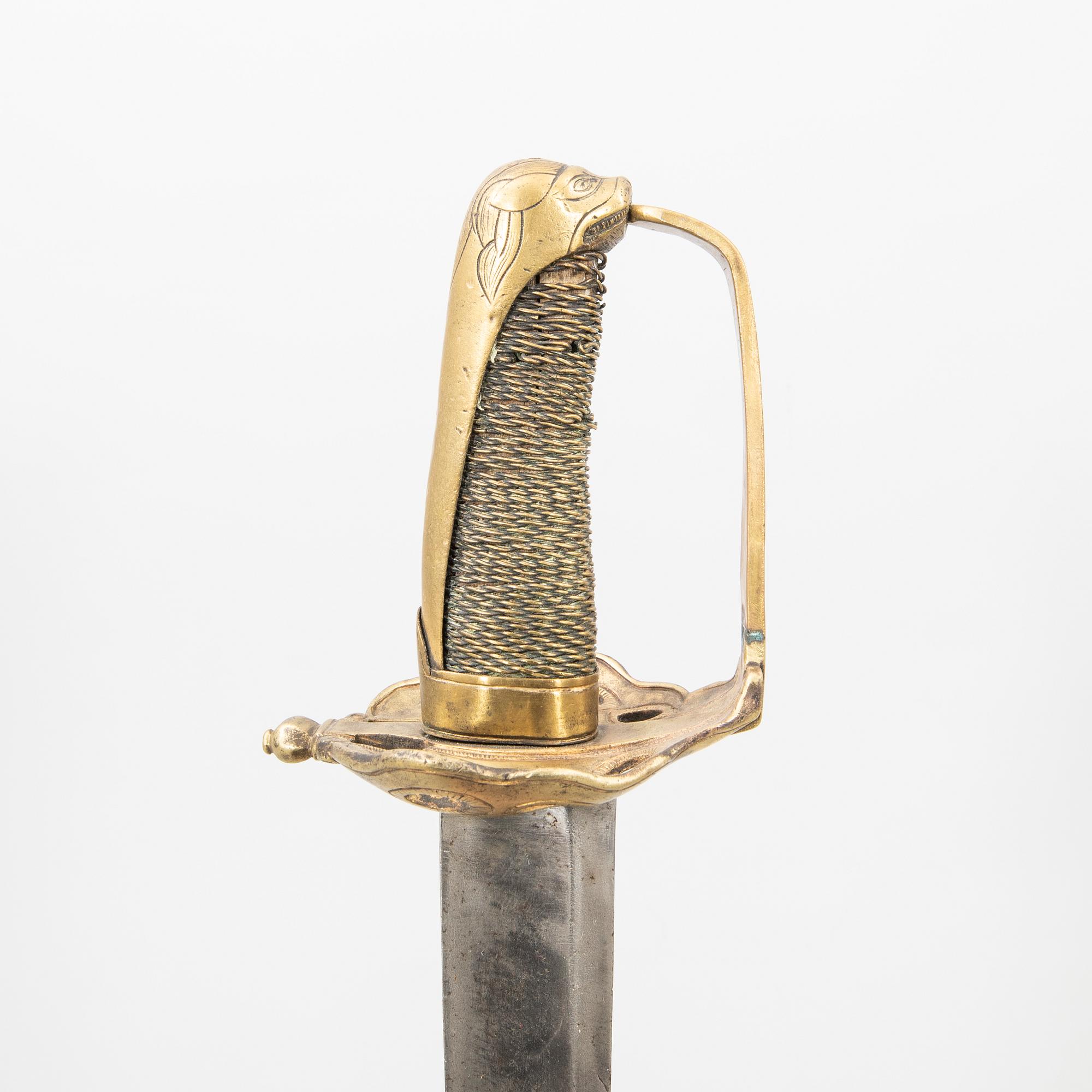 A Danish sabre, 18th/19th century.