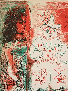 Pablo Picasso, "L'Ecuyère et les clowns".