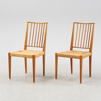 Josef Frank, a pair of model 970 mahogany chairs, Firma Svenskt Tenn.