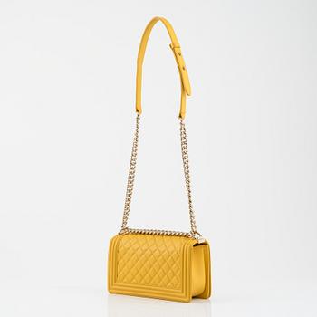 Chanel, a yellow quilted leather 'Boy Bag', 2018.