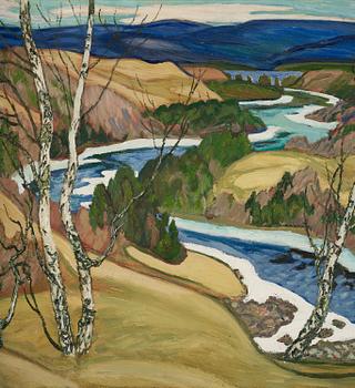 Helmer Osslund, "Islossning Ångermanälven".