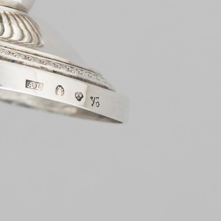 A Swedish silver creamer, mark of Anders Lundqvist, Stockholm, Sweden 1829.