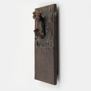 Bror Marklund, relief, brons, höjd 16 cm.