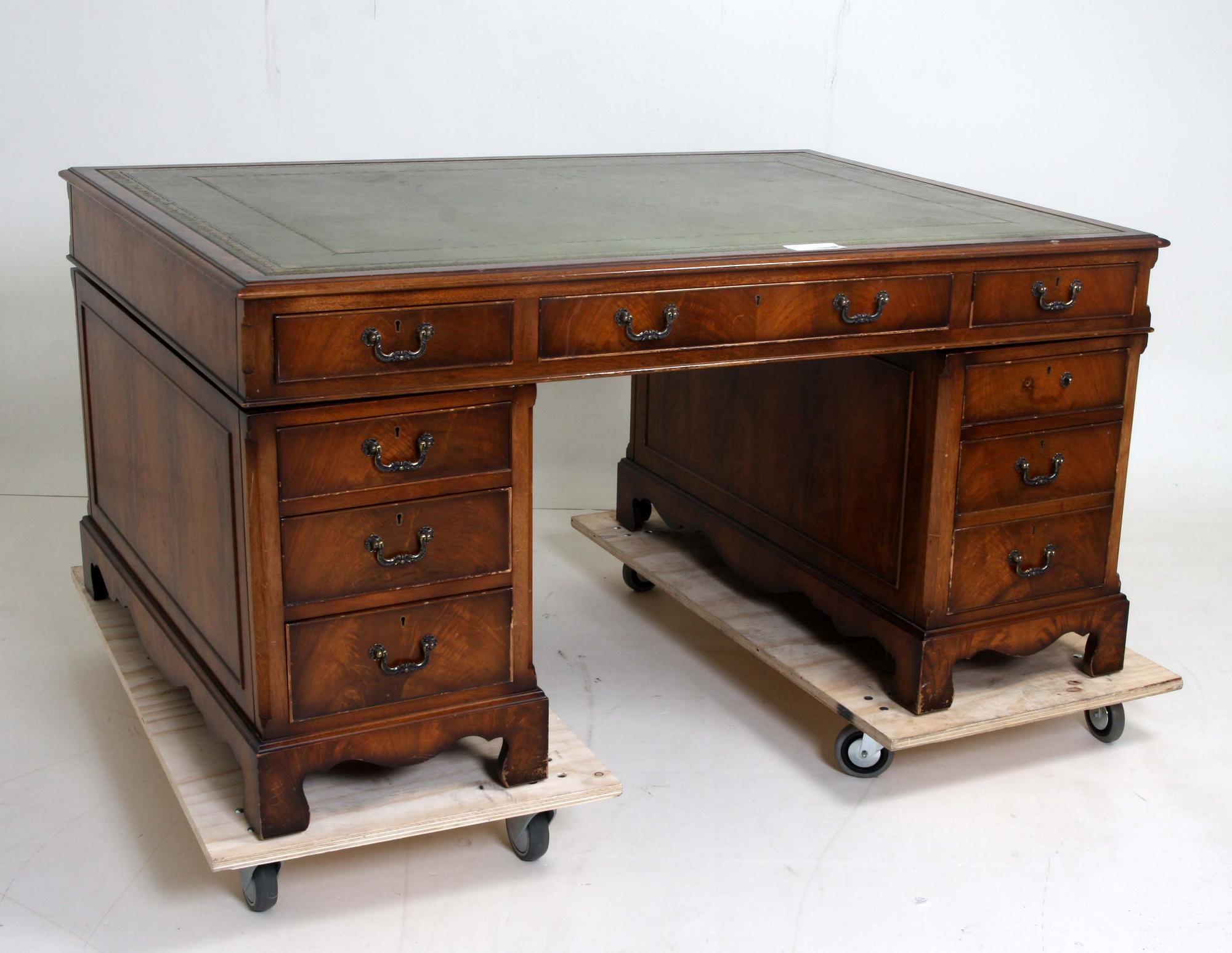 SKRIVBORD, "sk double desk", Engelsk stil.