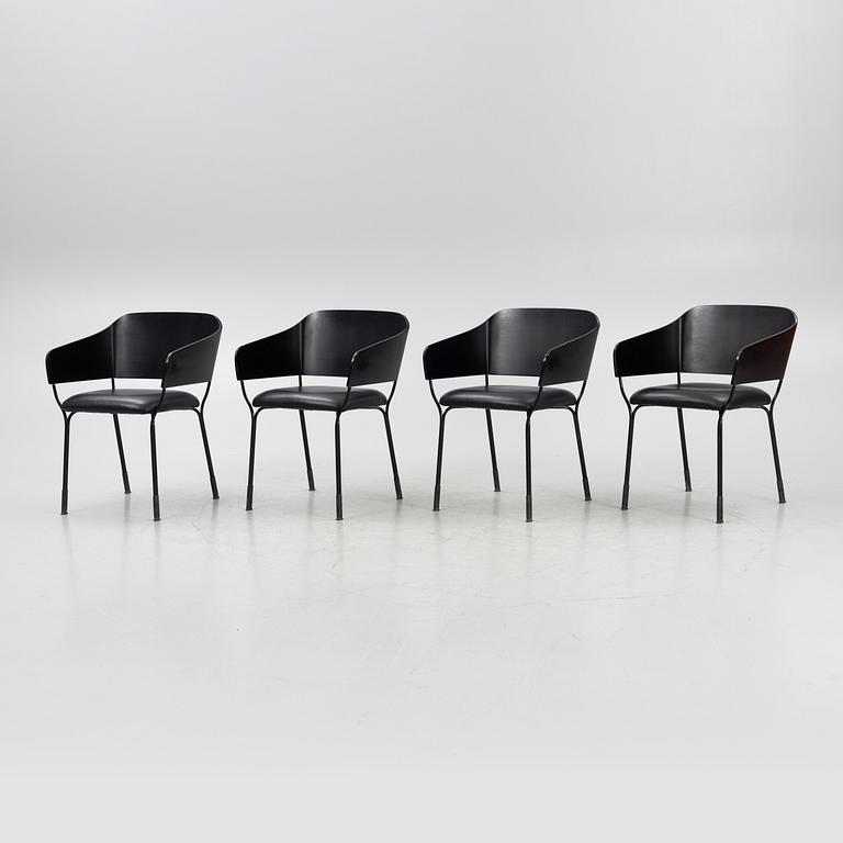 Tuula Falk & Ingrid Backman, chairs, 4 pcs, "Amina", 21st century.