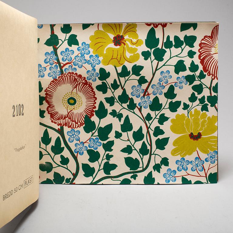 JOSEF FRANK, tapetbok, Norrköpings Tapetfabrik, 1959.