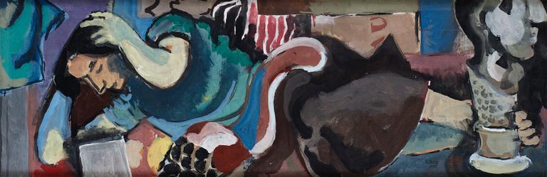 ACKE OLDENBURG Liggande kvinna