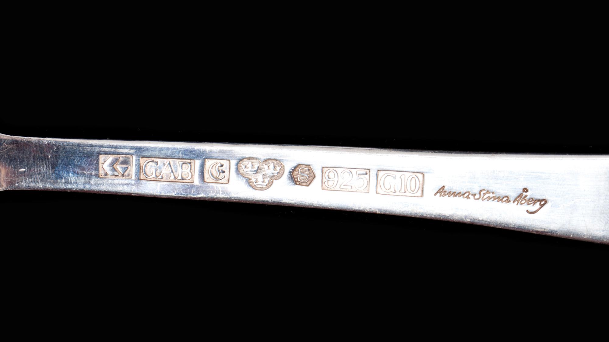 RAGUSKED, Sterlingsilver. G.A.B, design Anna-Stina Åberg 1981, 230g.