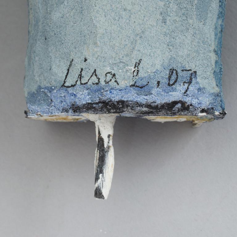 A stoneware sculpture designed by Lisa Larson for Gustavsberg, dated -07.