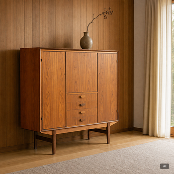 Sideboard, mid-20th century. Svenska Möbelfabrikerna (184).