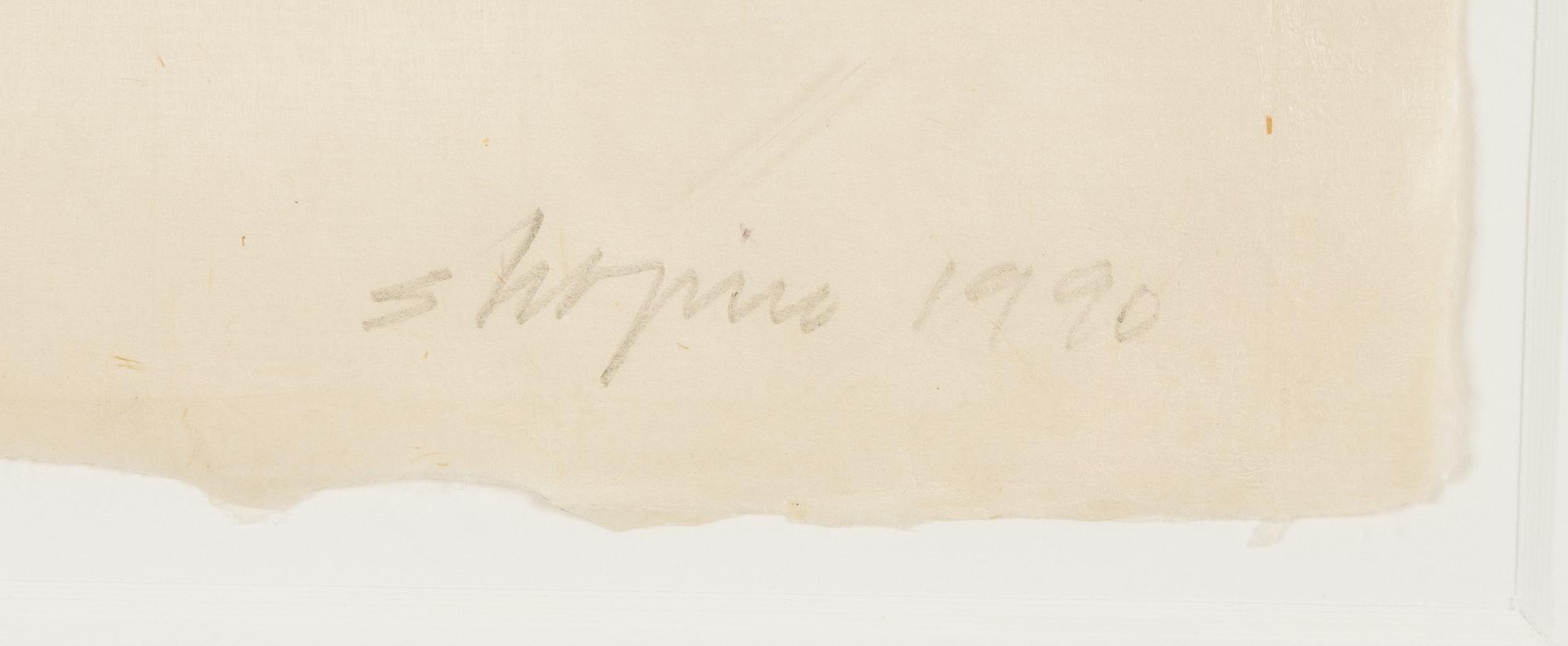 Joel Shapiro, woodcut in colours, 1990, signed 18/40.