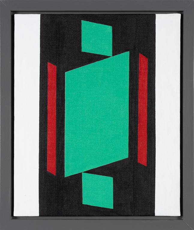 Erik H Olson, akryl på duk. signerad a tergo.