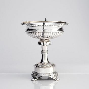 A Swedish silver bowl, mark of Gustaf Möllenborg, Stockholm 1829.