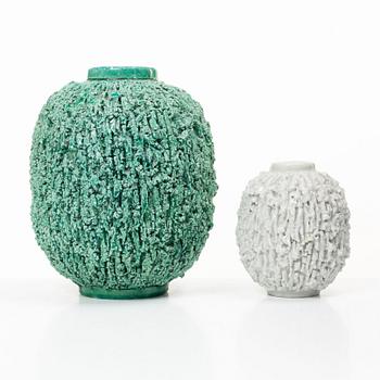 Gunnar Nylund, two vases, Rörstrand.
