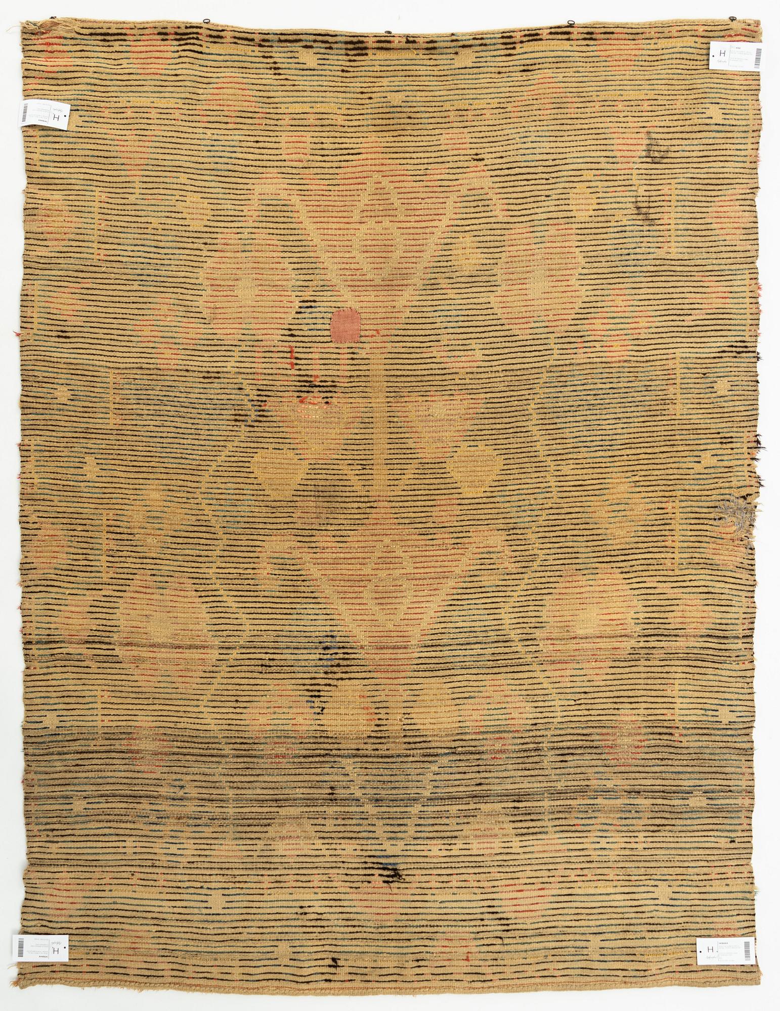 A bed cover, knotted pile, ca 182,5 x 138 cm, Sweden - Finland, dated 1787.
