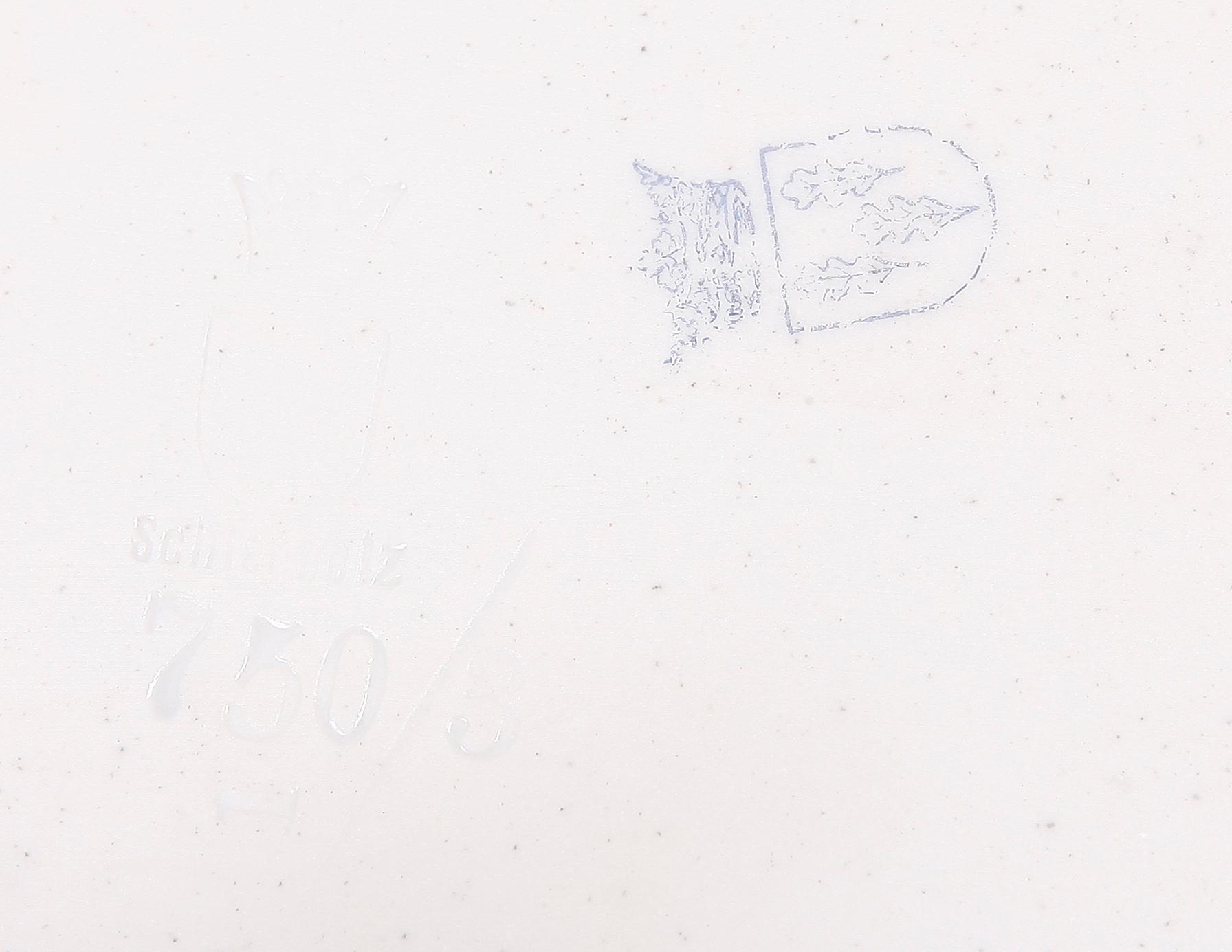 SKÅL, porslin, rokokostil, Schierholz, 1900-talets första hälft.