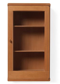 487. James Krenov, a showcase wall cabinet, executed in his workshop, Bromma Sweden.