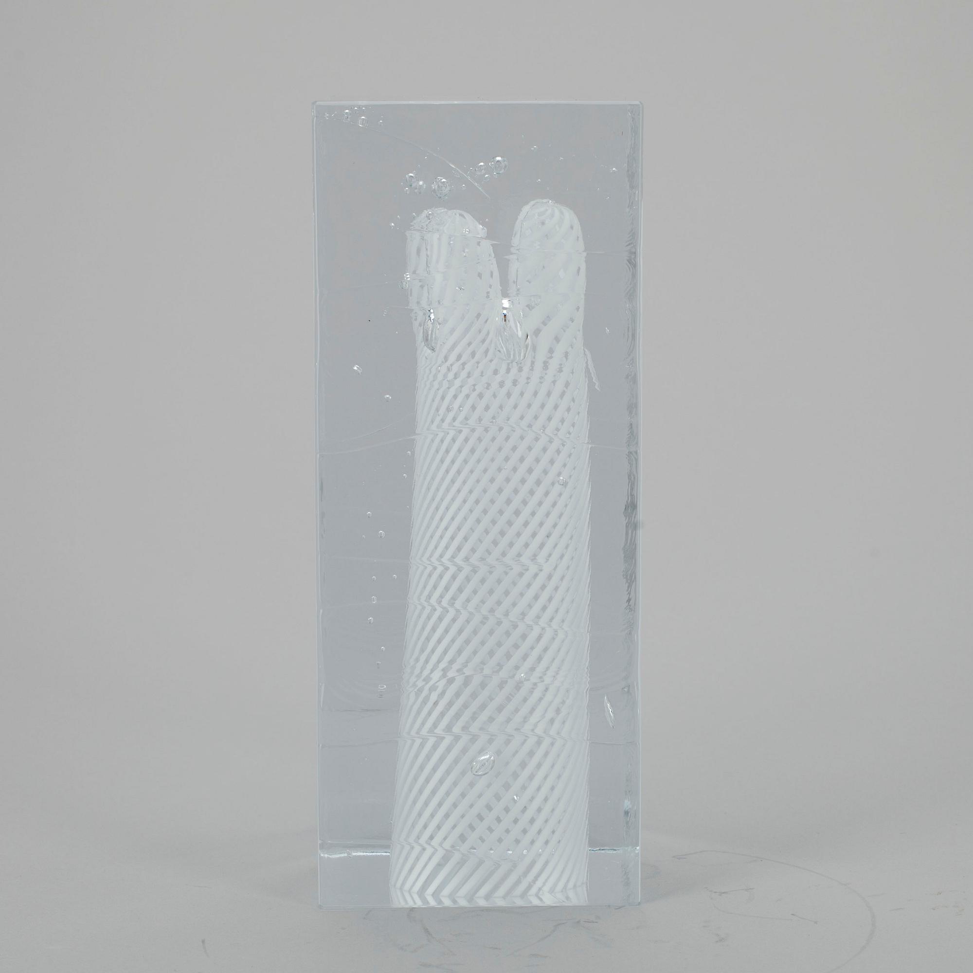 KONSTGLAS, Oiva Toikka, osignerad.