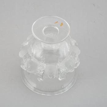 A Lalique glass footed bowl, France.