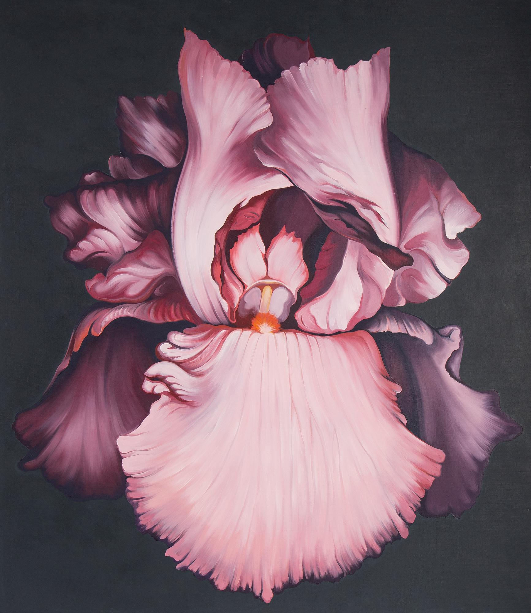 Lowell Nesbitt, oil on canvas, signed and dated -71 verso.