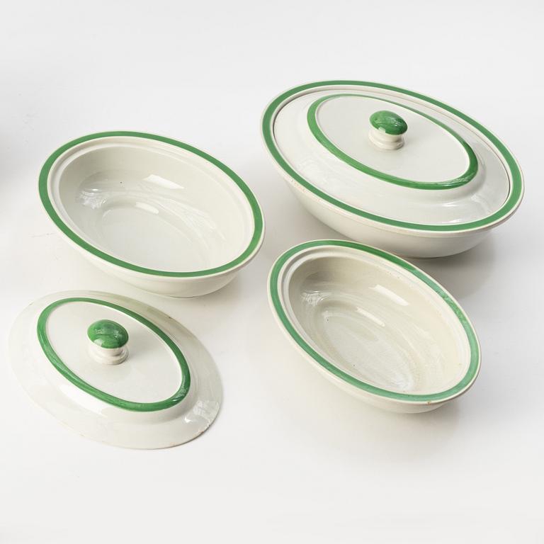 Wilhelm Kåge, a 106 pieces creamware 'Praktika/ Weekend' service, Gustavsberg, Sweden 1930s.