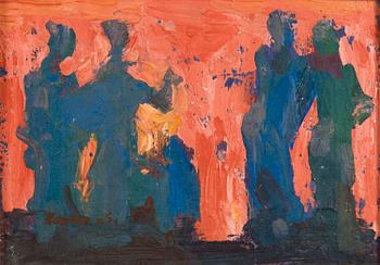 GEORGES VON SWETLIK, munaöljytempera levylle, signeerattu.